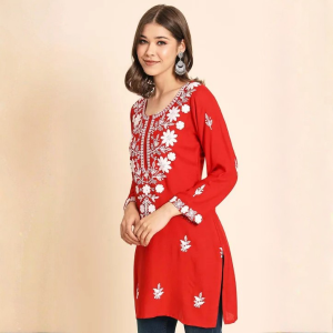 Embroidered Rayon Kurti