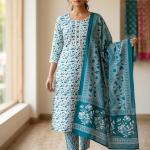 Daily Printed Wear blue
