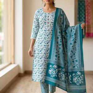 Daily Printed Wear blue