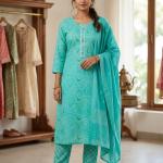 Daily wear printed turkish blue