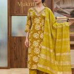 Mustard yellow printed