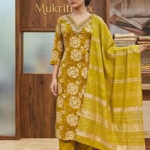 Mustard yellow printed