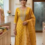 Golden yellow with work
