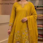 Mustard yellow with work