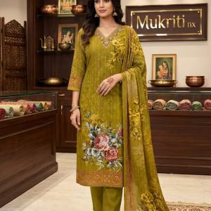 Mehendi green with flower print